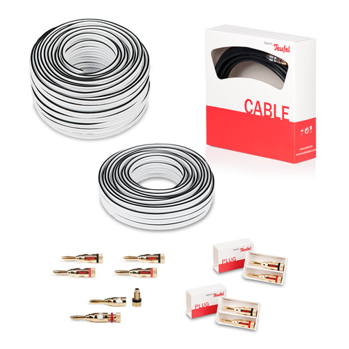 5.1 Heimkino Kabel-Set 50m² "Performance" C4545S