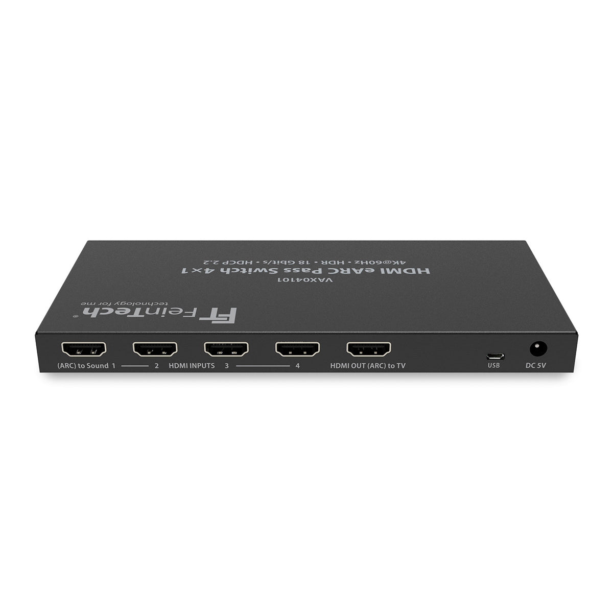FeinTech HDMI eARC Pass Switch 4x1