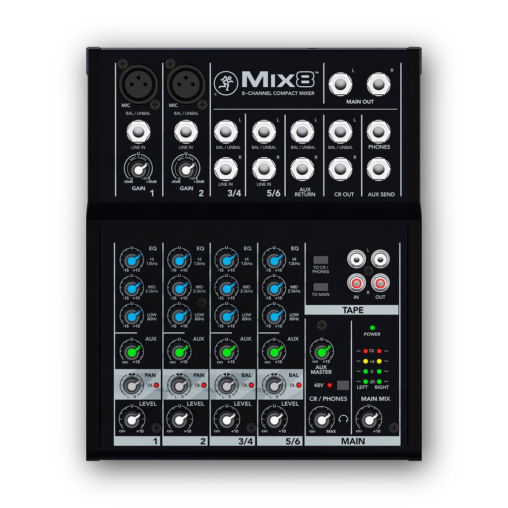 Mackie Mix8 + Teufel MASSIVE + Shure PGA58