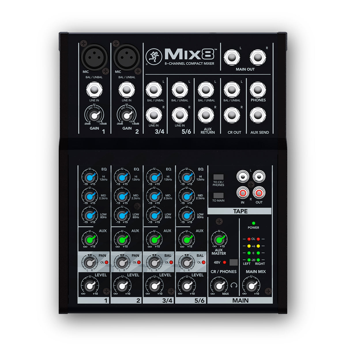 Mackie Mix8 + Teufel MASSIVE + Shure PGA58