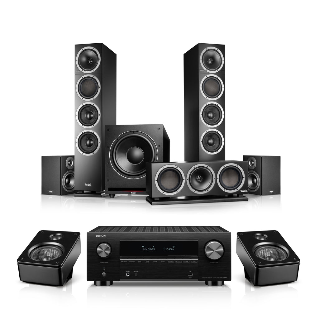 THEATER 500 Surround + DENON X3800H für Dolby Atmos "5.1.2"