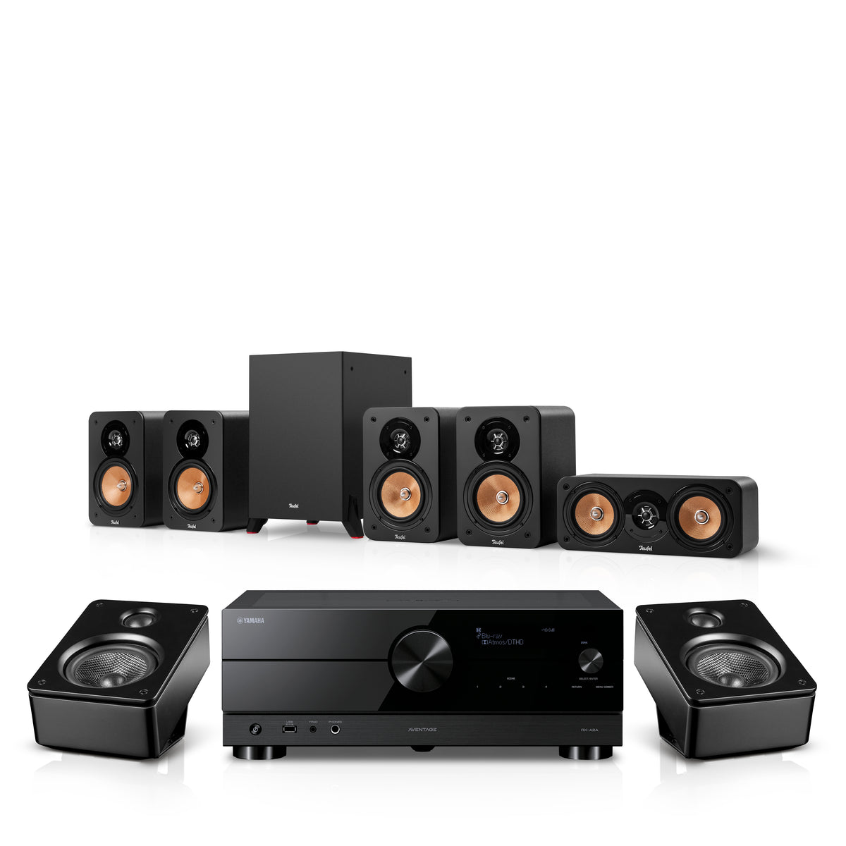 ULTIMA 20 Surround + Yamaha RX-A2A für Dolby Atmos"5.1.2"