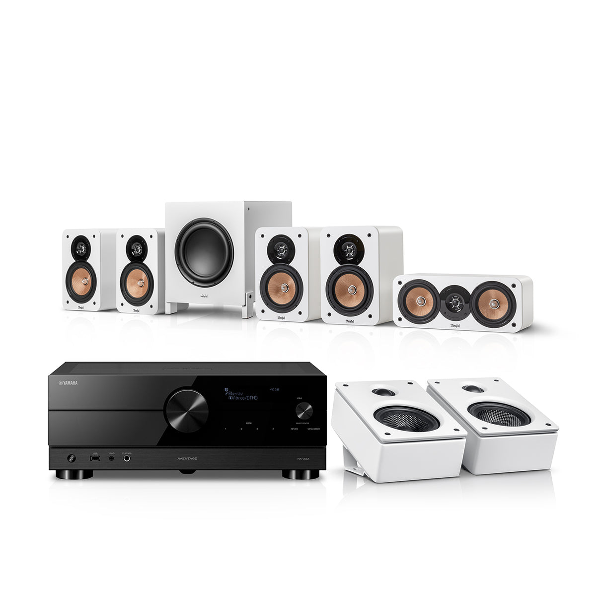 ULTIMA 20 Surround + Yamaha RX-A2A für Dolby Atmos "5.1.2"
