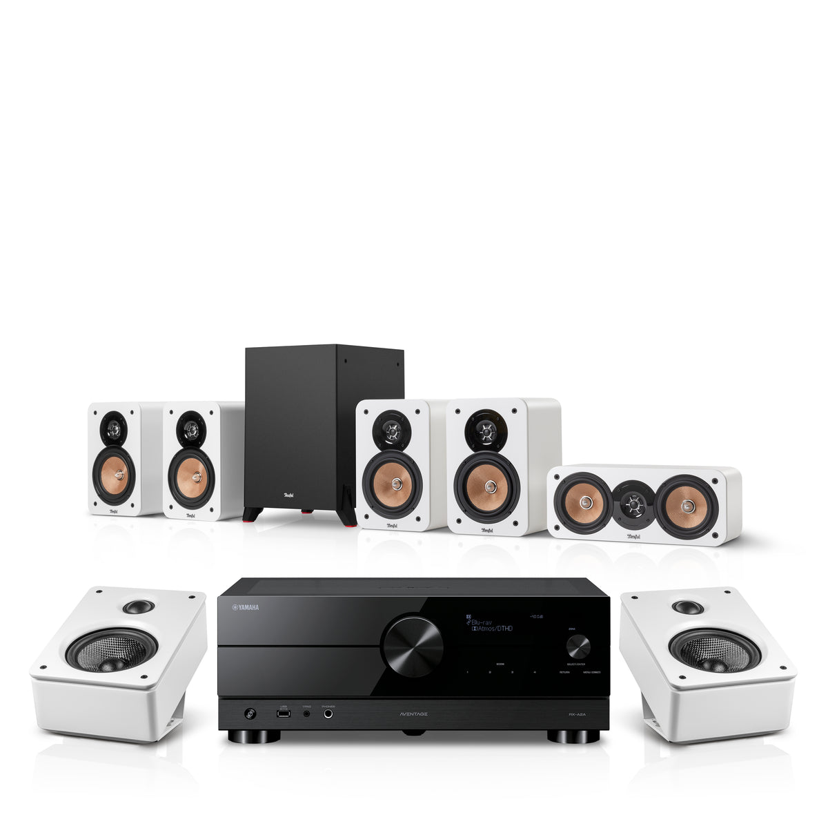 ULTIMA 20 Surround + Yamaha RX-A2A für Dolby Atmos"5.1.2"