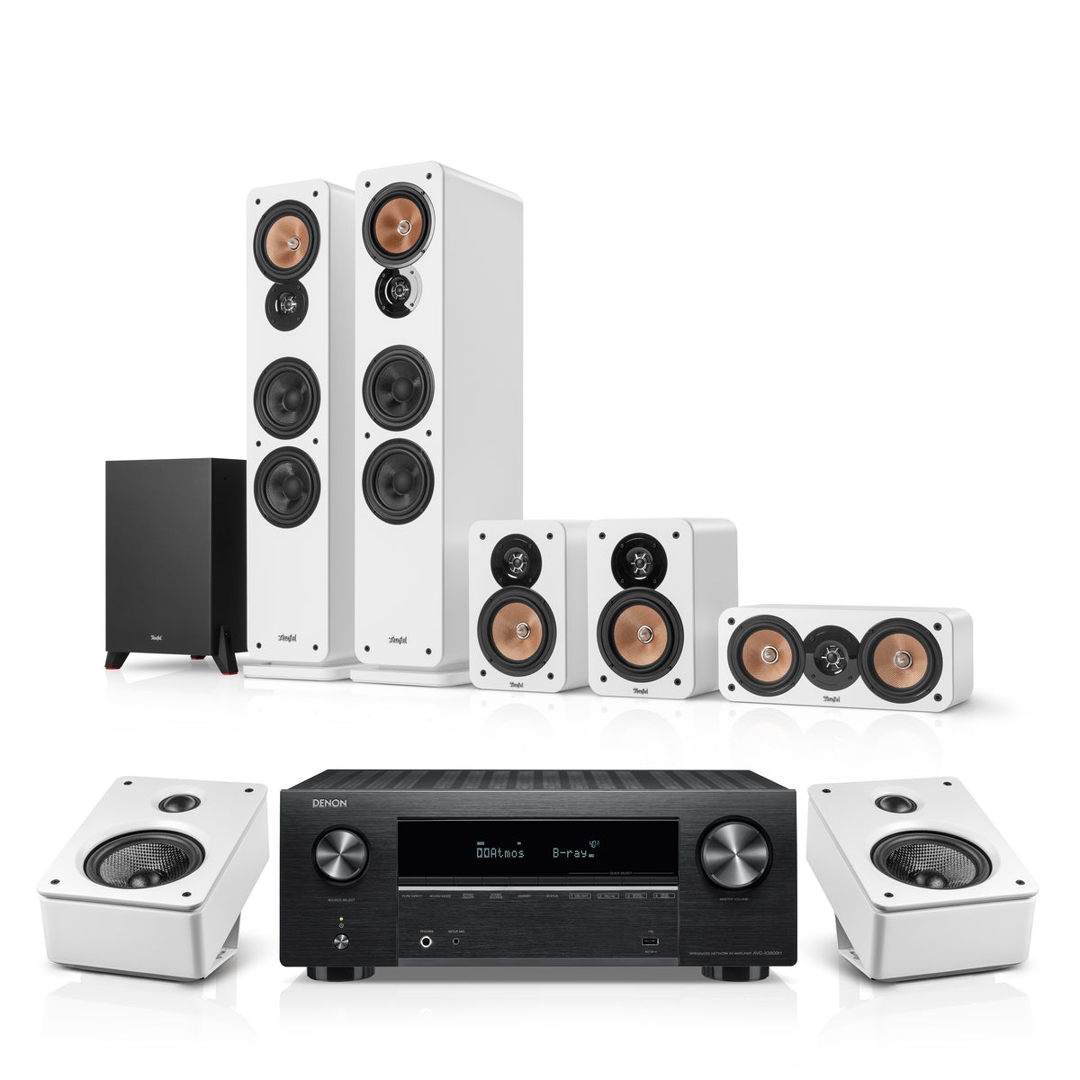 ULTIMA 40 Surround + DENON X3800H für Dolby Atmos